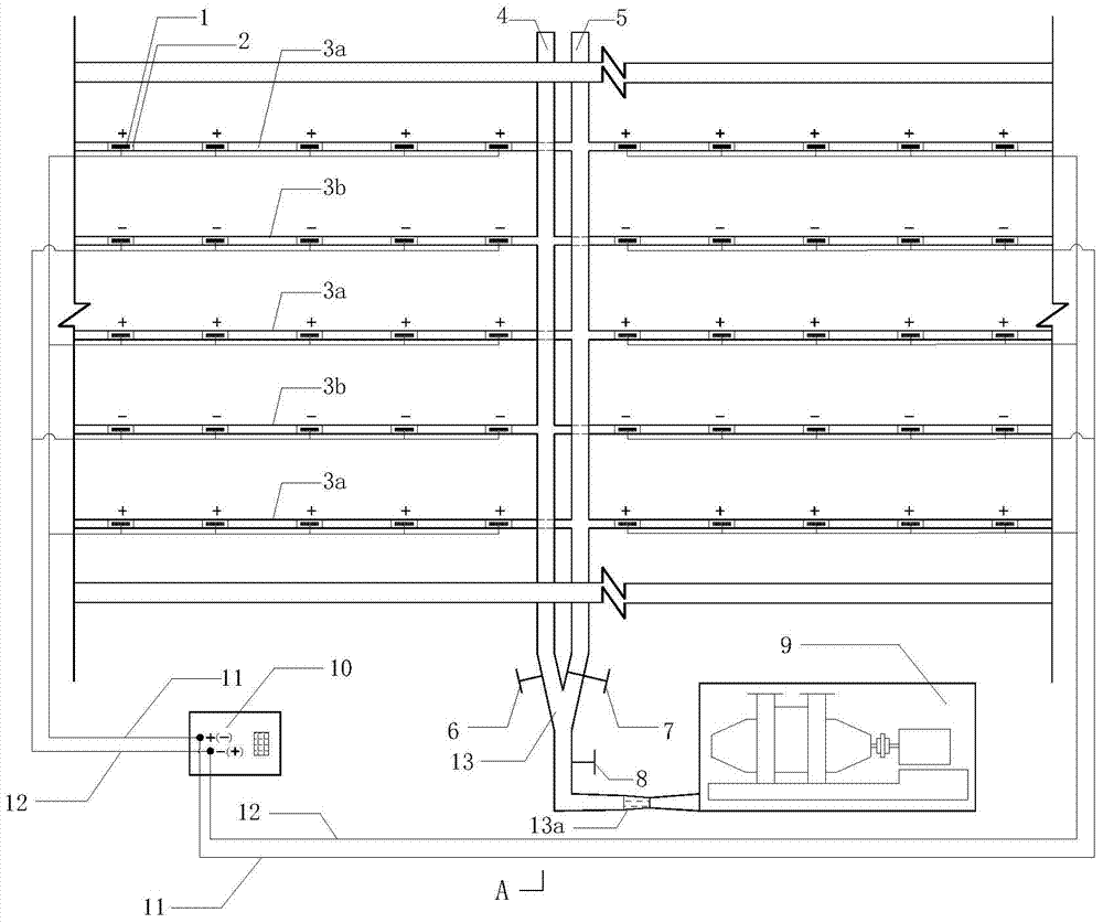 Method and device for accelerating supersoft soil consolidation by double-channel variable pole vacuum electroosmosis