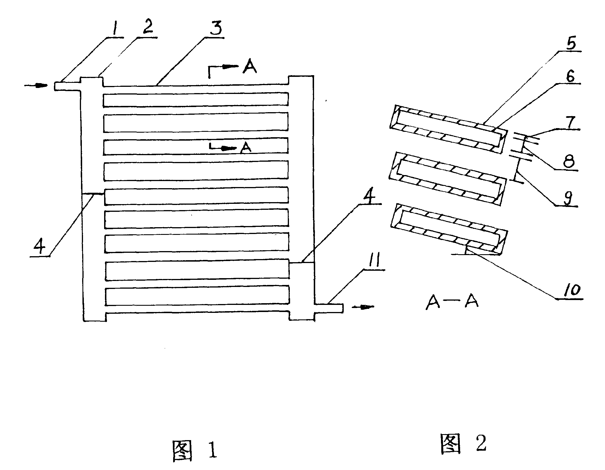 Cocurrent flow heat converter special for air conditioner