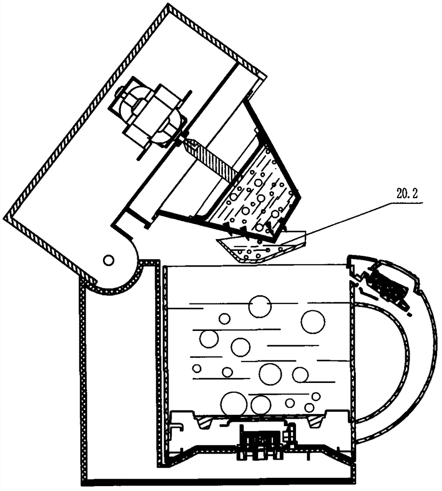 Multifunctional rotarily-brewing kettle