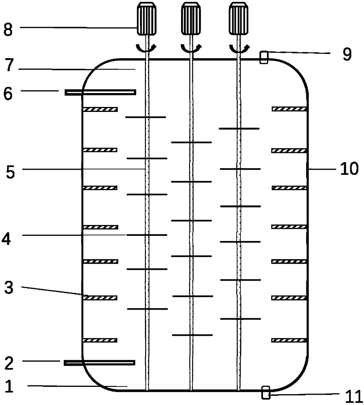 A combined rotary disk extraction tower