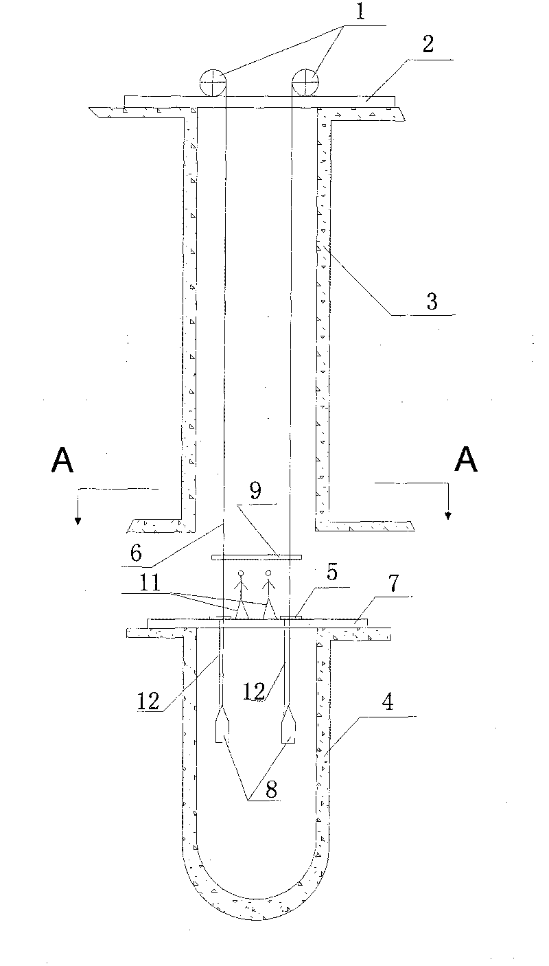 Integral line stabilizing technique for vertical pit construction