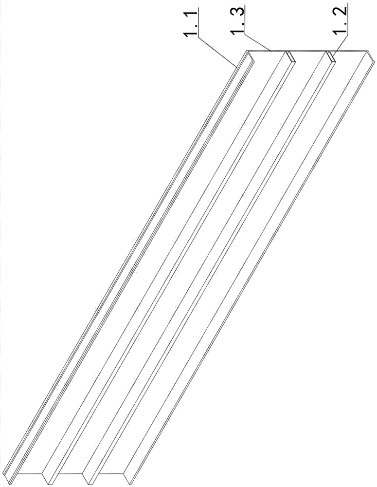 An aluminum alloy formwork rectangular cross-section profile and its unit formwork structure