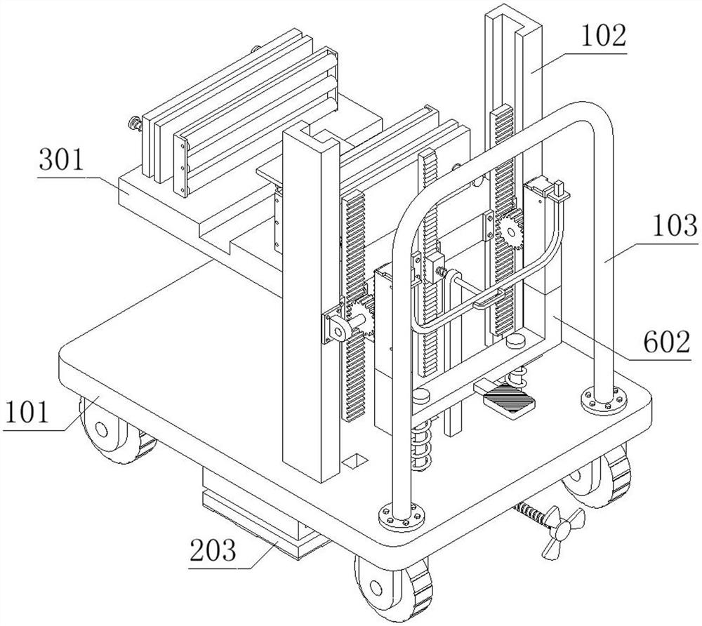 A workpiece transfer device with braking function