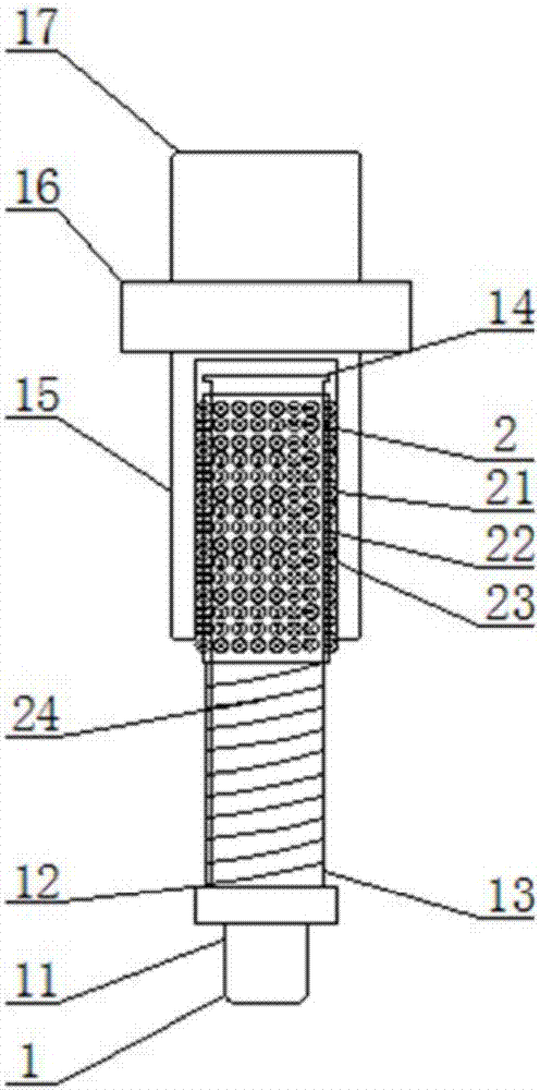 Outer guide post component for mold