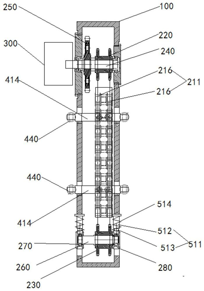 Steel wire rope pre-tightening device and crane