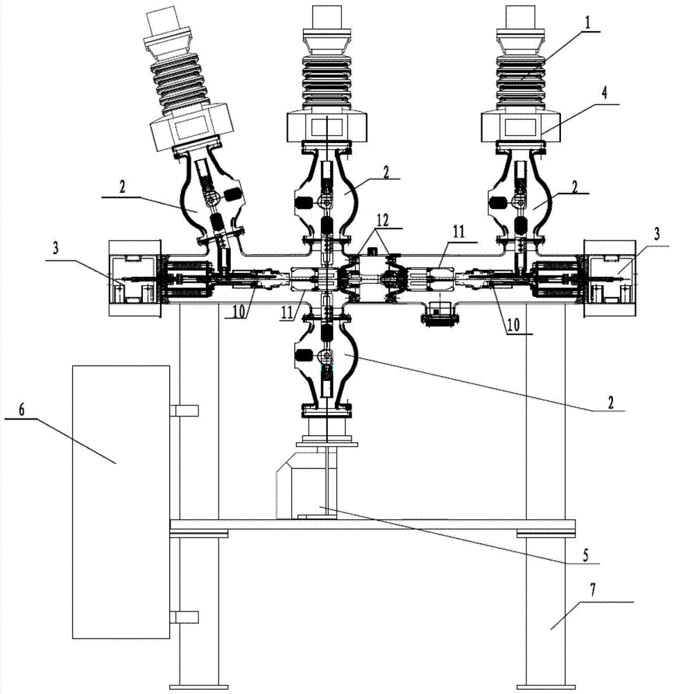 Double circuit breaker dcb type high voltage combined electrical appliance