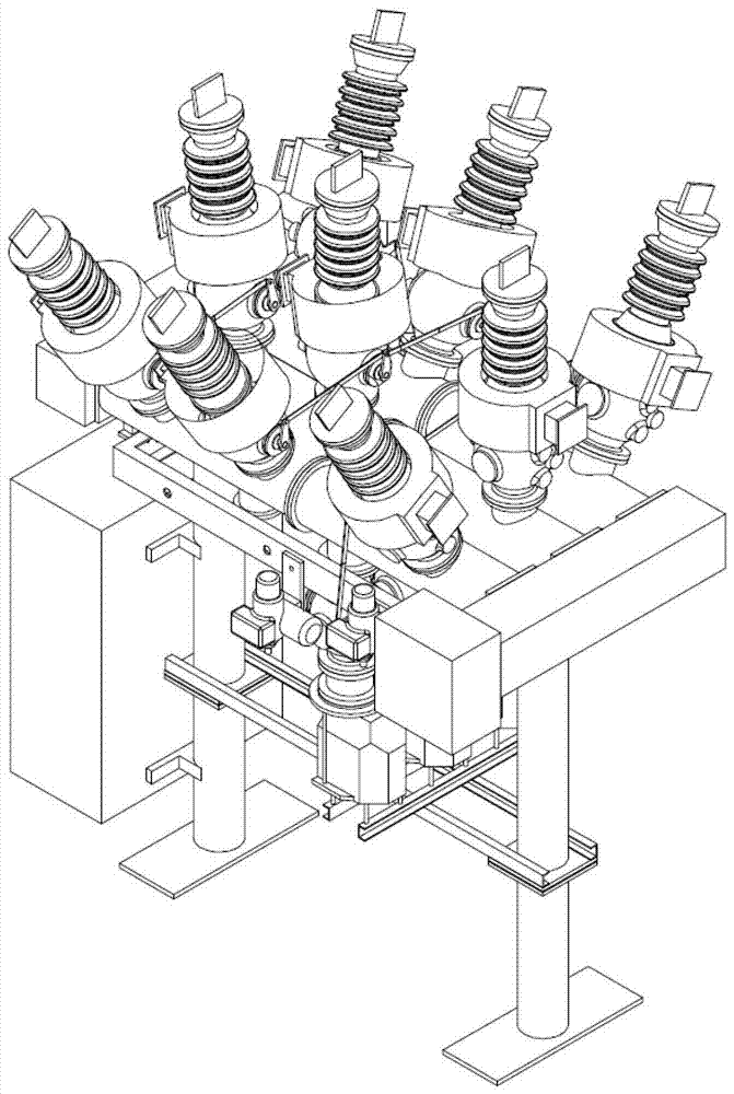 Double circuit breaker dcb type high voltage combined electrical appliance