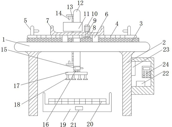 Intelligent stacking device for medicine packaging