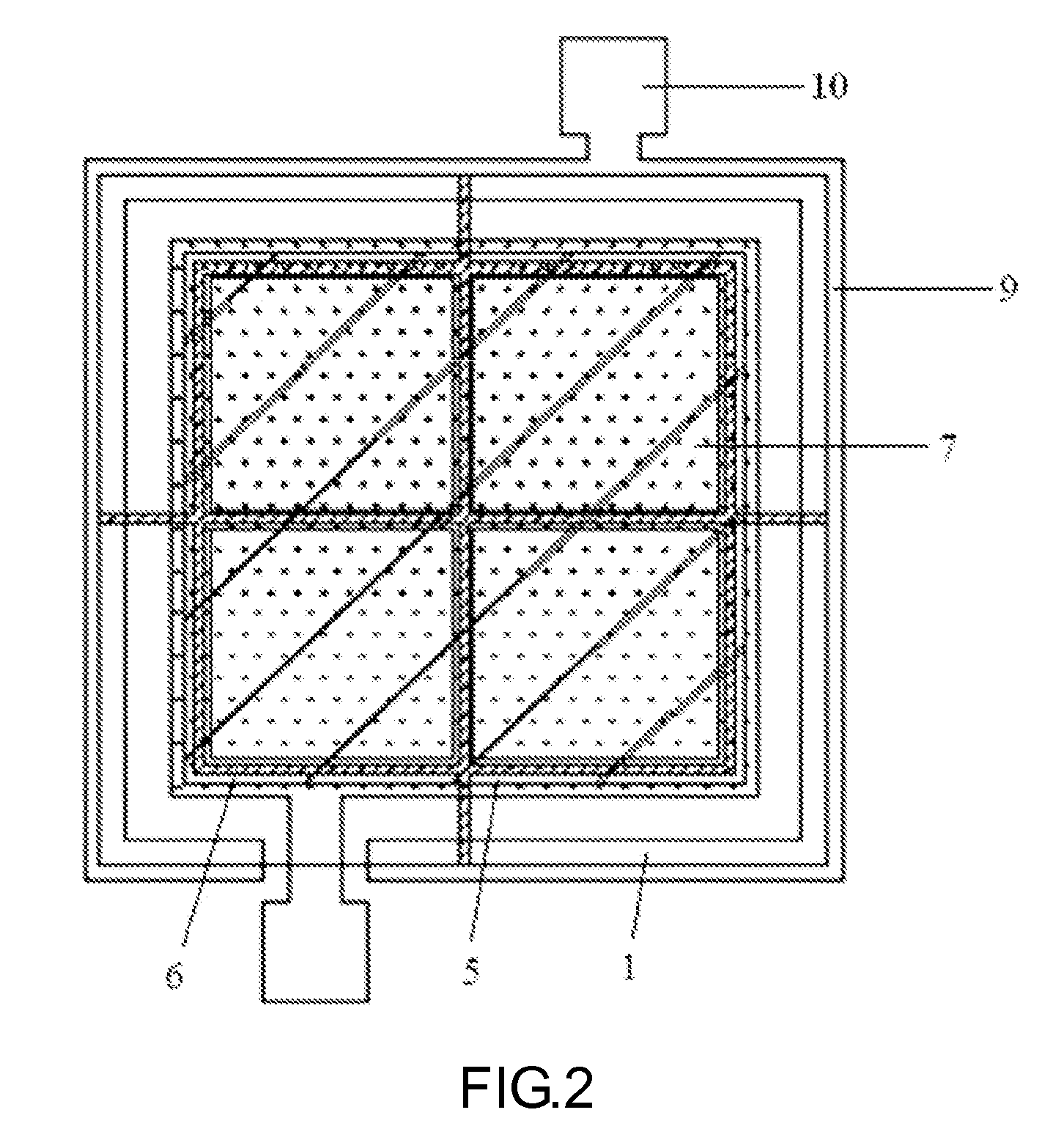 Light-emitting device having a patterned substrate