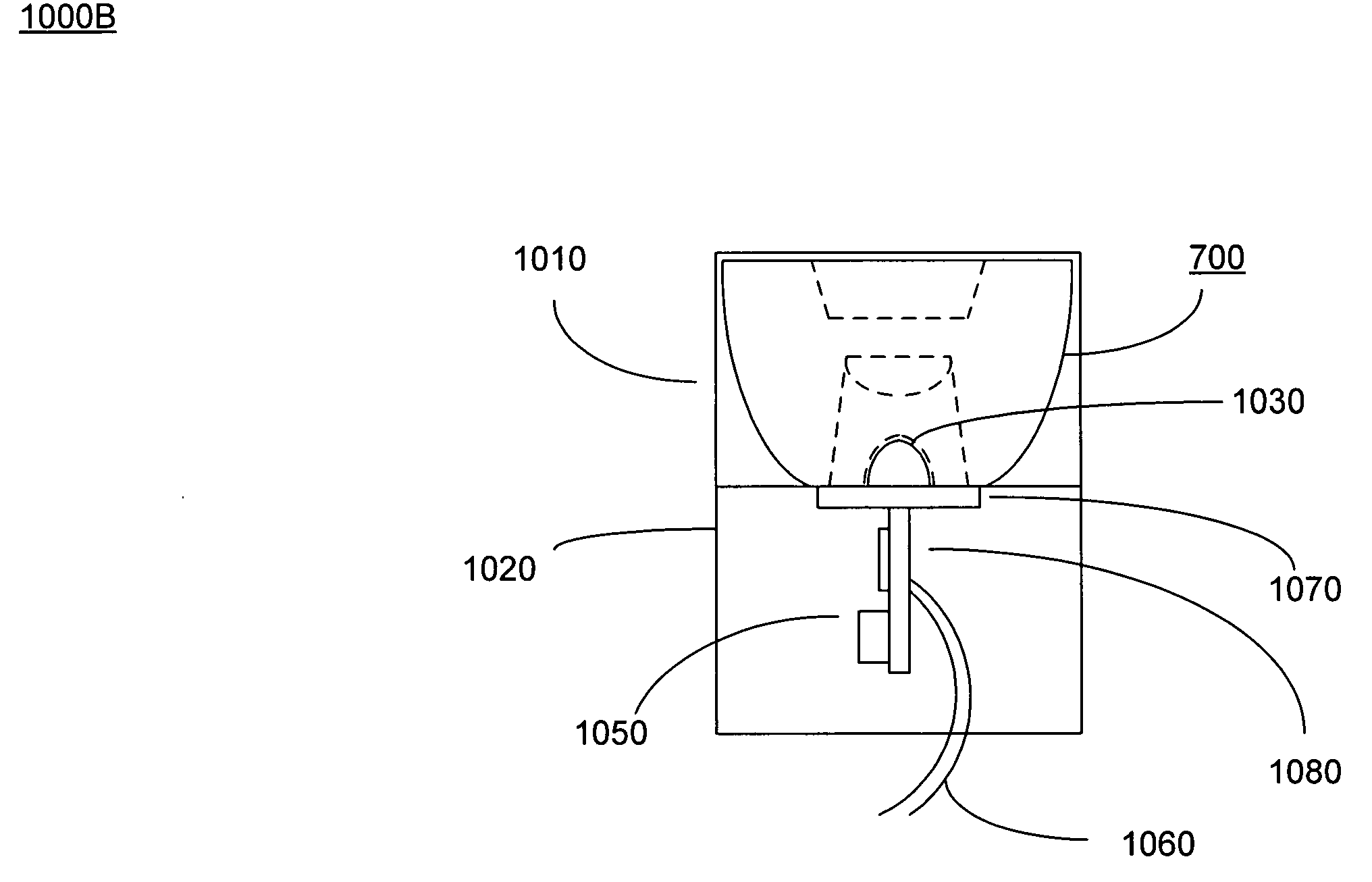 Light device having LED illumination and electronic circuit board in an enclosure