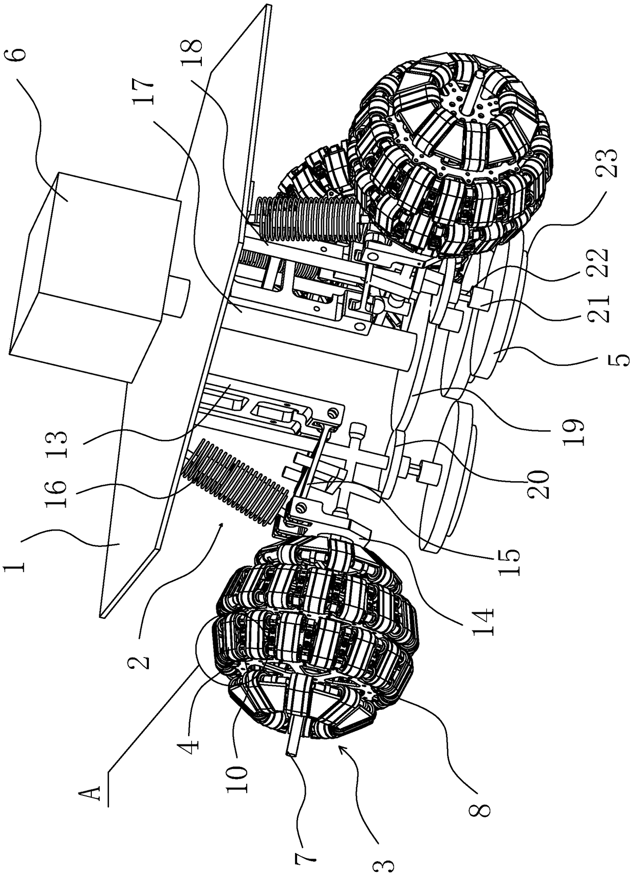 A multi-directional movable rust remover for ships