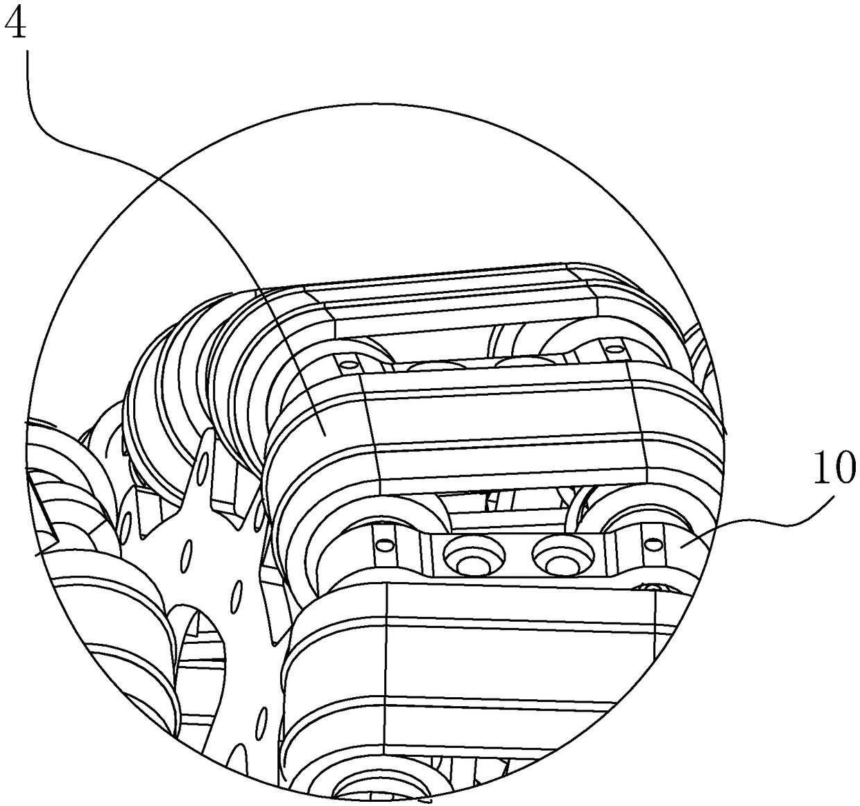 A multi-directional movable rust remover for ships