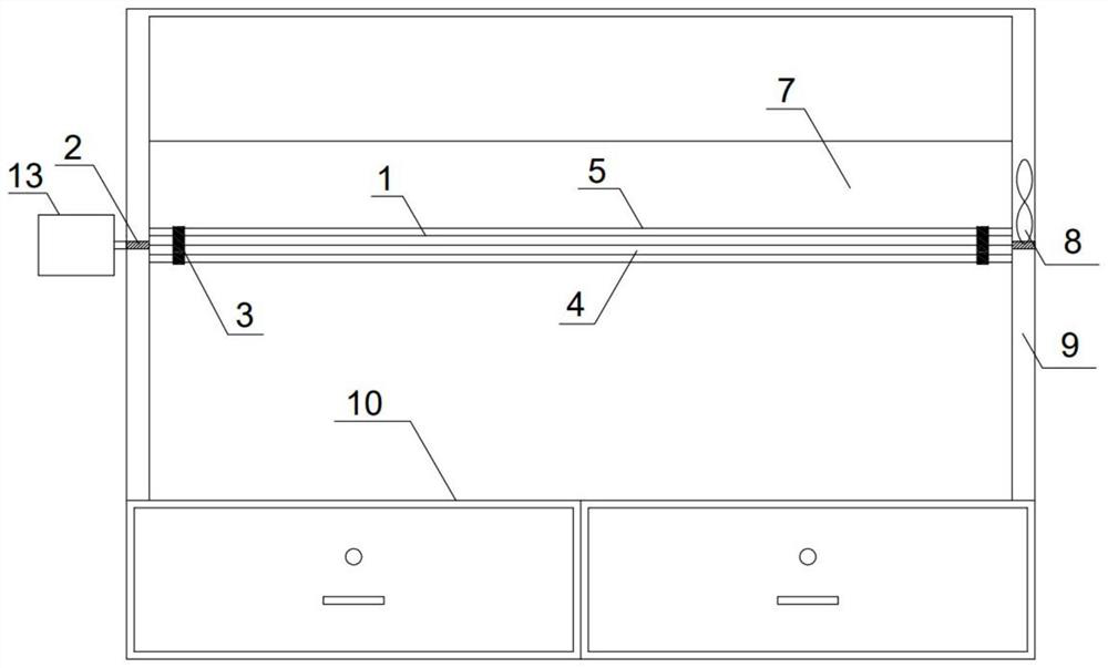 Embedded replaceable local exhaust device and exhaust system for experiment table