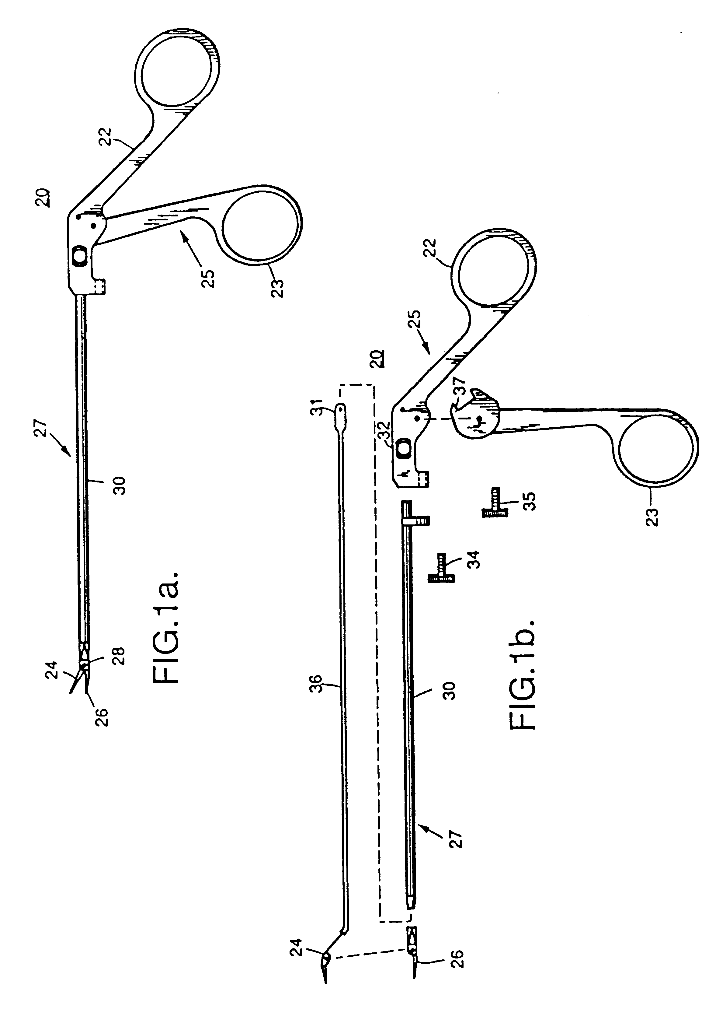 Insertable suture passing grasping probe and methodology for using same
