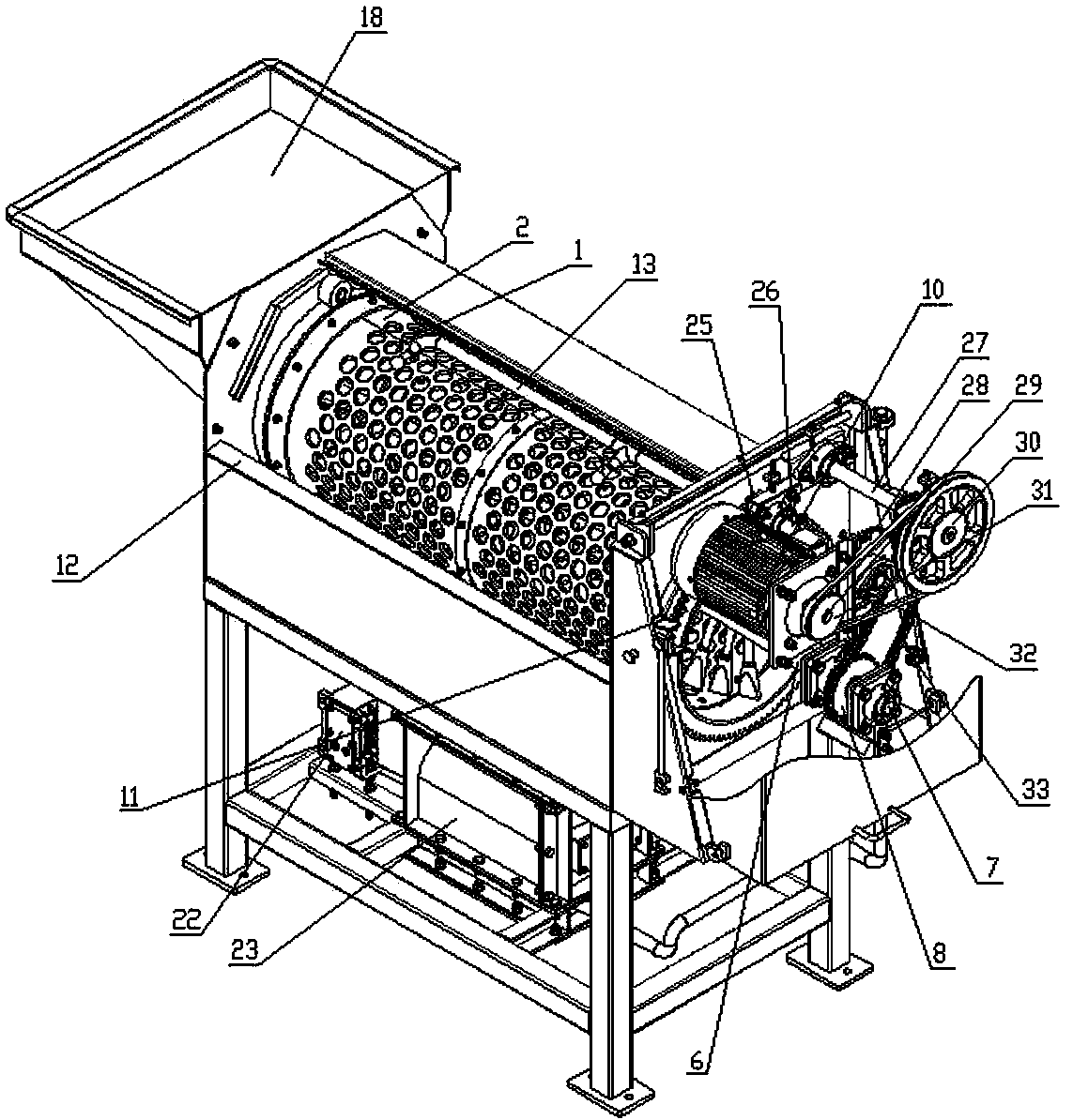 Grape De-stemming Crusher