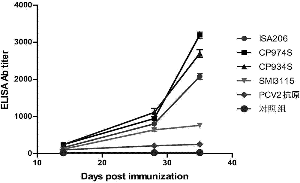 Novel water soluble composite immune adjuvant and porcine circovirus disease vaccine