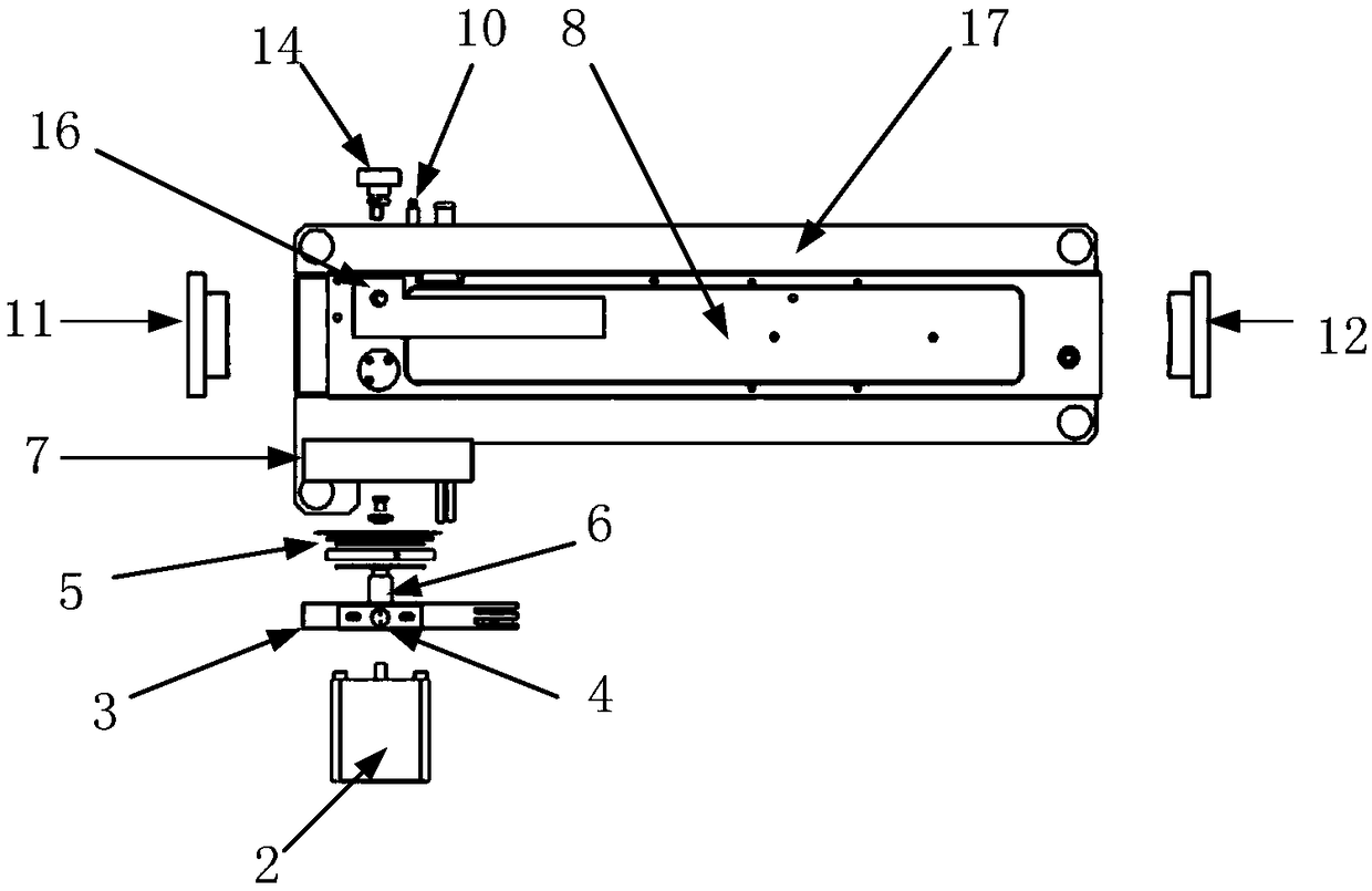 Long optical path trace toxic and harmful gas detecting device