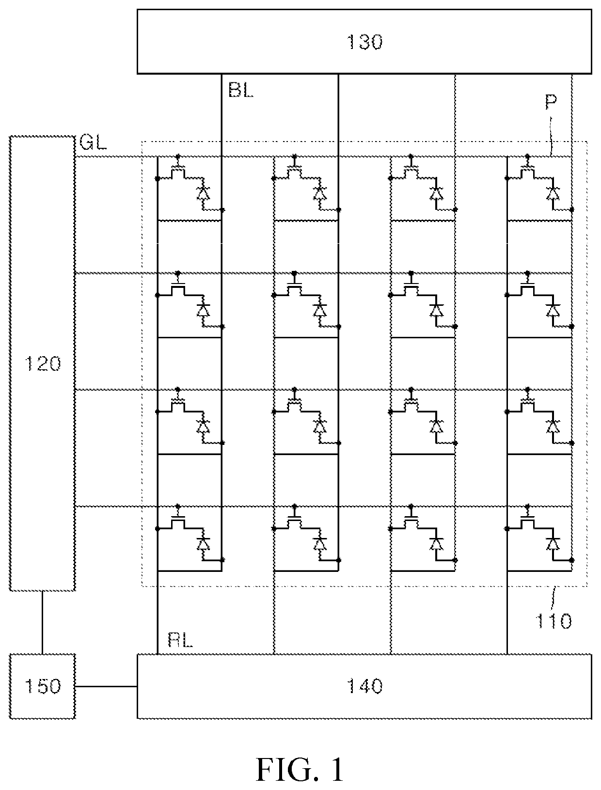 Thin film transistor array substrate for digital x-ray detector device and digital x-ray detector device including the same