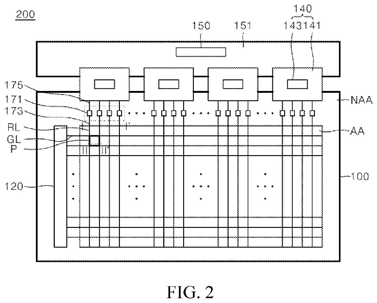 Thin film transistor array substrate for digital x-ray detector device and digital x-ray detector device including the same