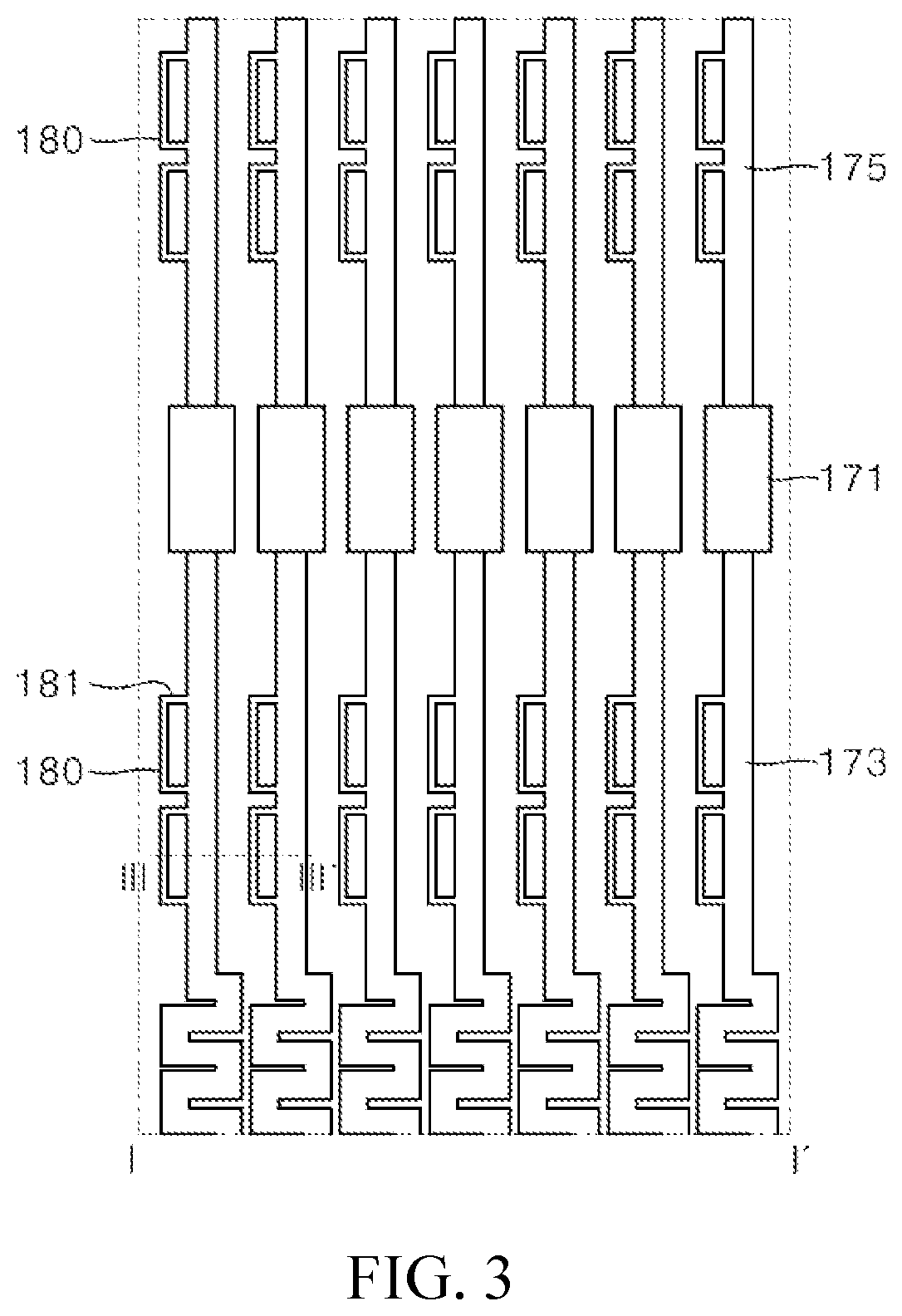 Thin film transistor array substrate for digital x-ray detector device and digital x-ray detector device including the same
