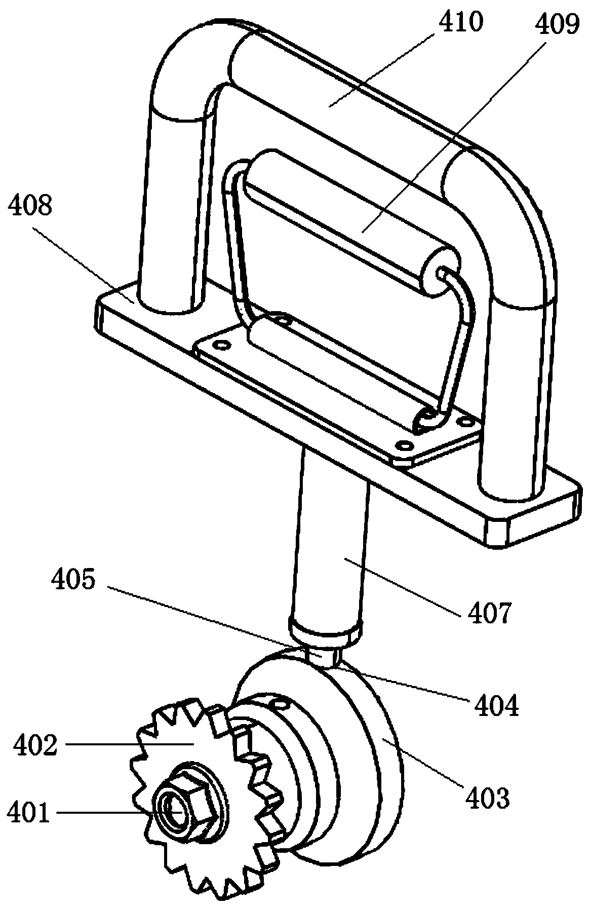 Assistant walking machine suitable for crippled person and use method