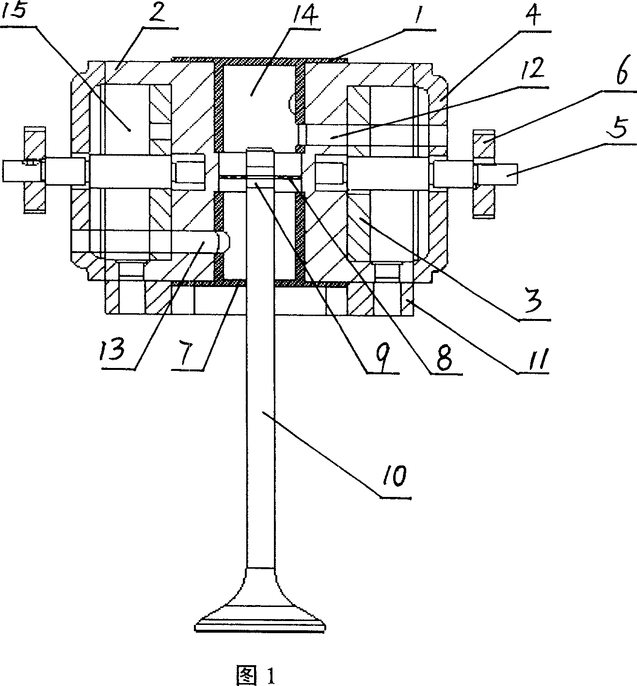 Hydraulic valve mechanism of diesel engine