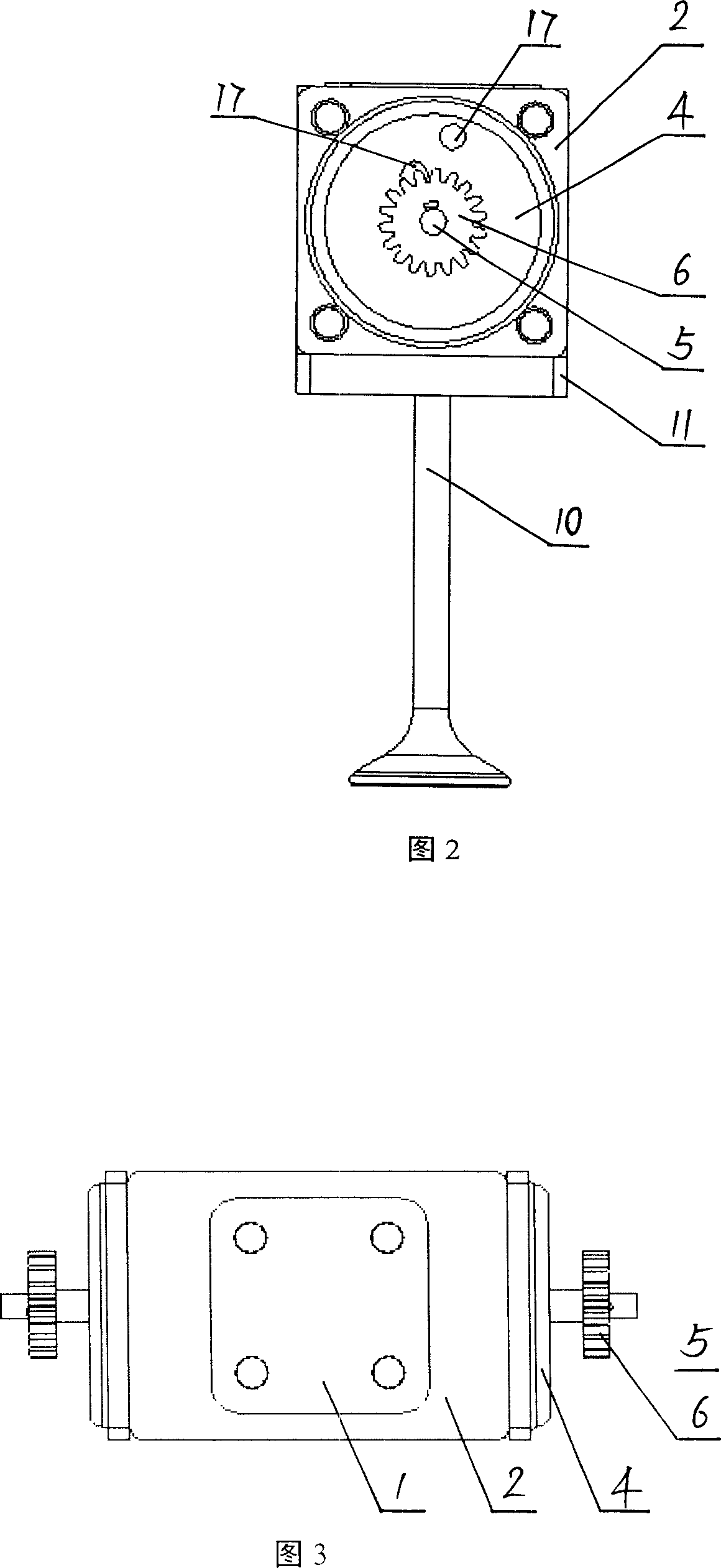 Hydraulic valve mechanism of diesel engine