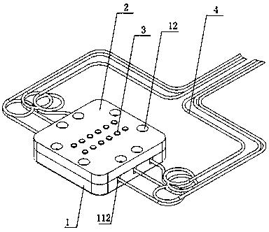 Radiation-resistant multi-contact electrical connection insulation structure and target body plugin system