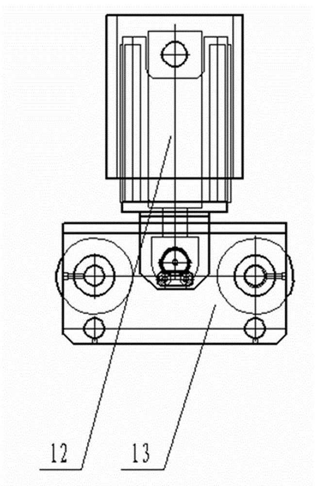 Stepping self-moving anchoring device of equipment train