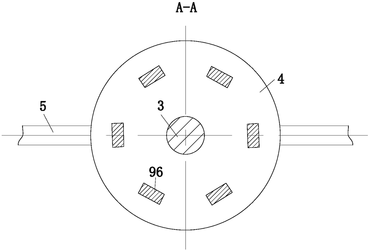 Coke oven flue desulfurization, denitrification and purification device