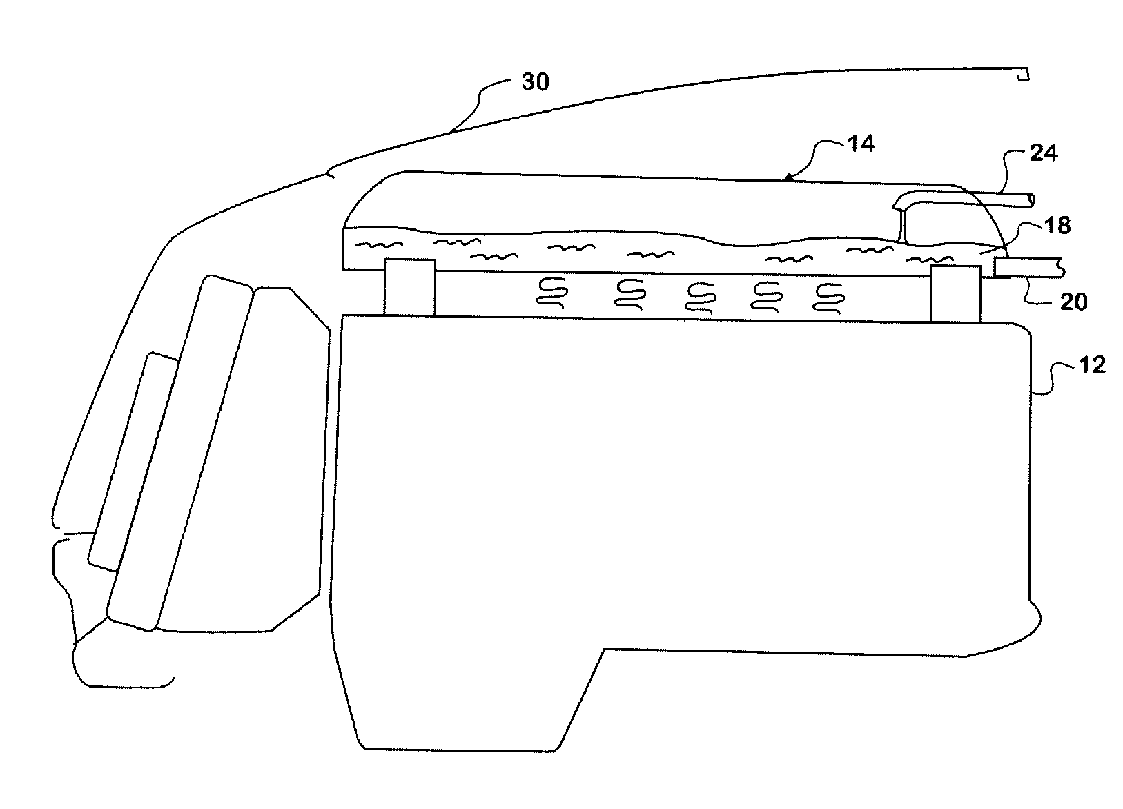 Thermosyphon heat reduction system for a motor vehicle engine compartment