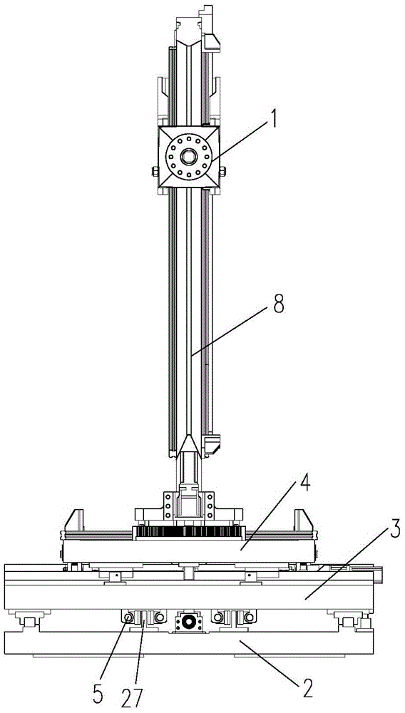 Wind tunnel angle-of-attack adjusting device