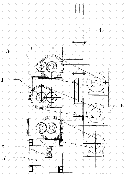 Hot-shaft mixing drying process and device