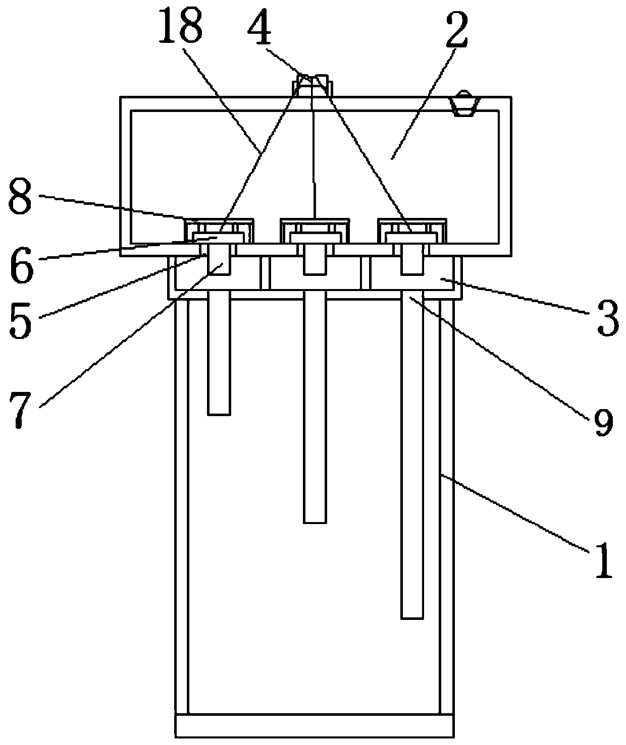 Automatic nutrient solution replenishing device for multi-layer seedling raising rack