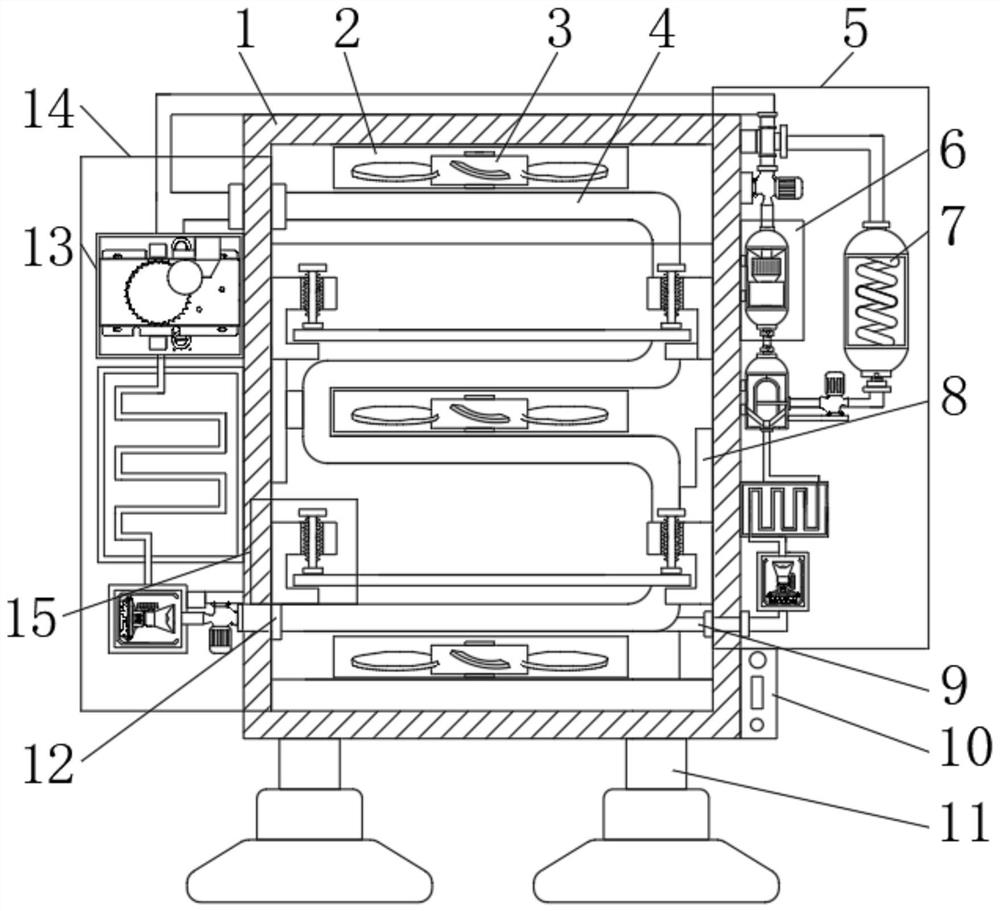 Aquatic product refrigerating device for ship