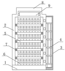 New energy high-temperature-resistant cooling system for energy storage battery cabinet