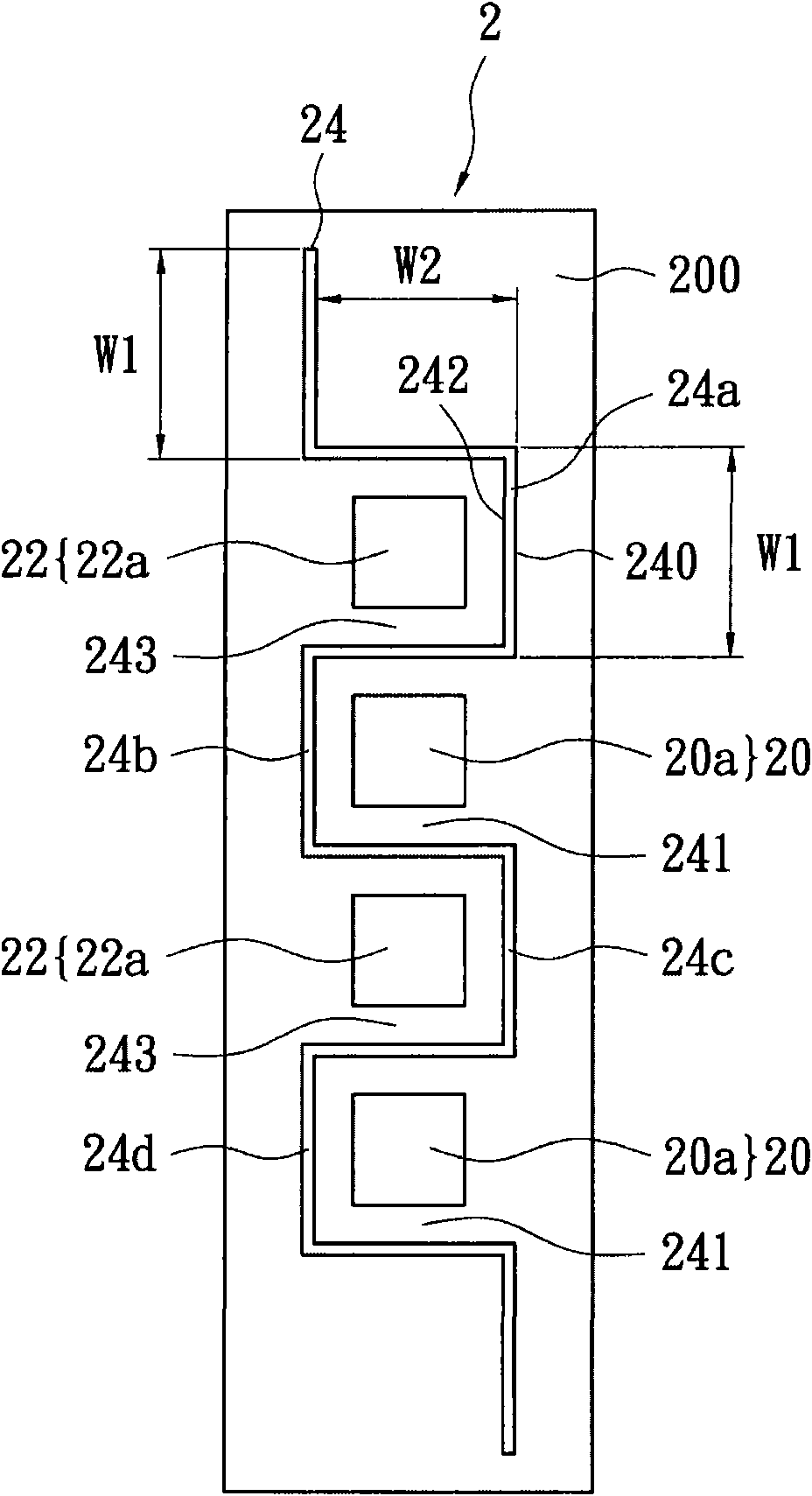 Layout structure of power metal oxide semi-field effect transistor (power MOSFET)