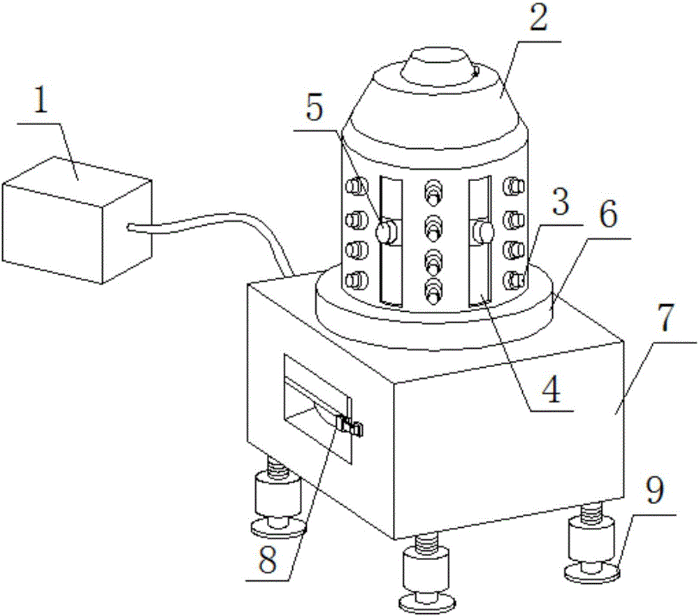 Cleaning and peeling device used for peony roots in agriculture