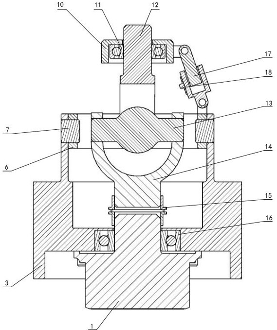 A hydraulically driven three-degree-of-freedom spherical wrist with motion decoupling