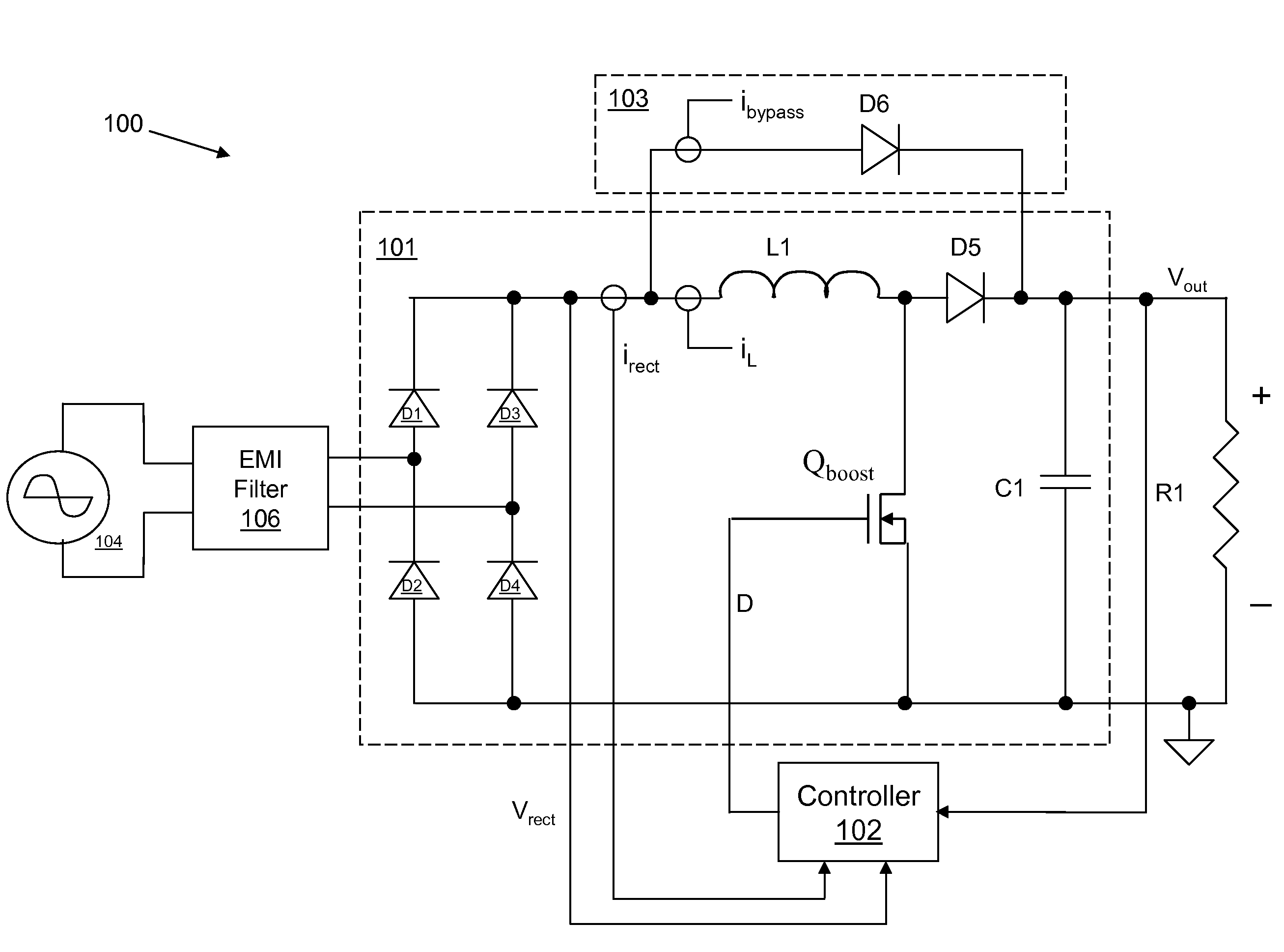 System and method for estimating input power for a power processing circuit