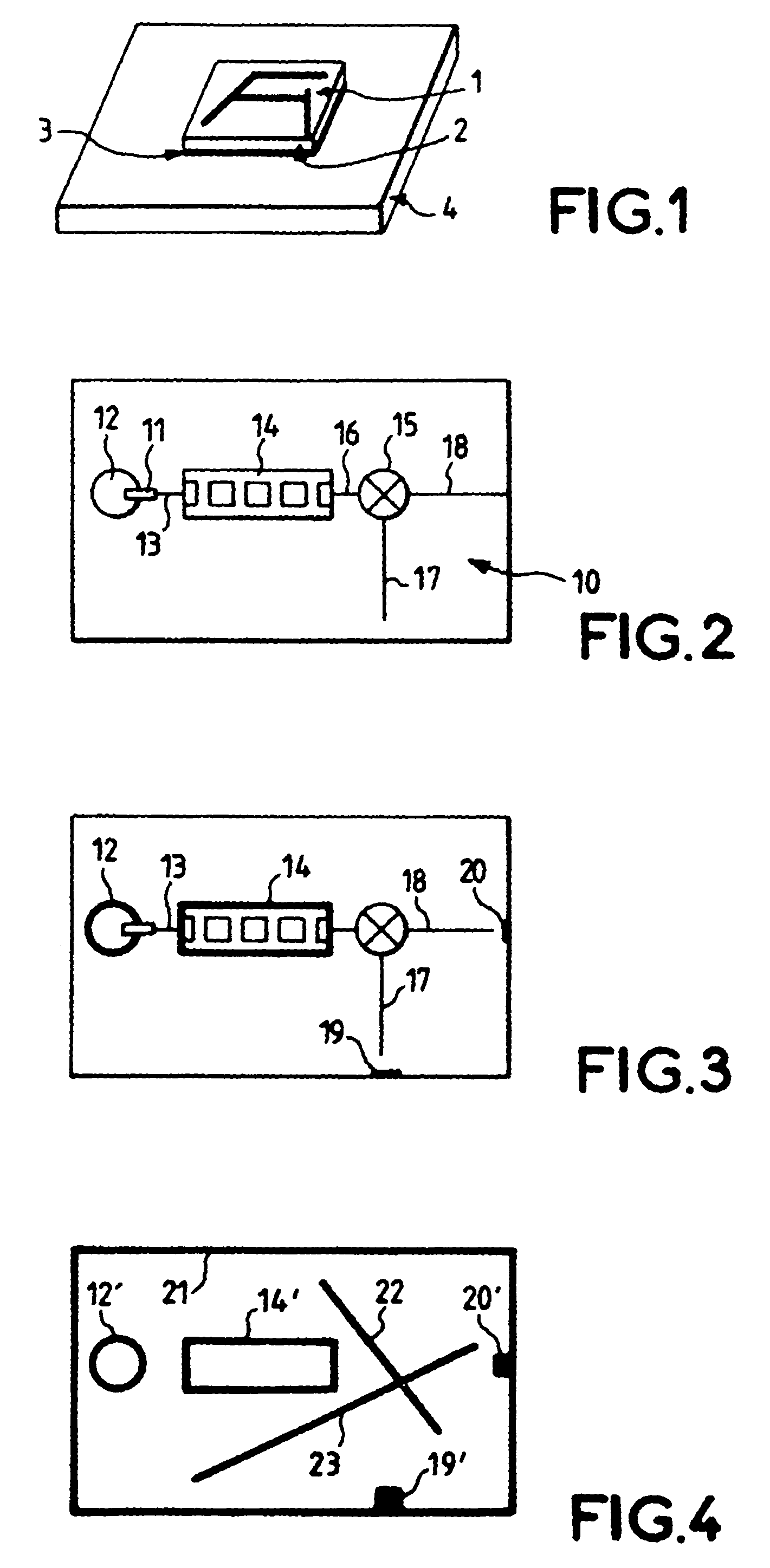 Process for securing a microwave module to a support