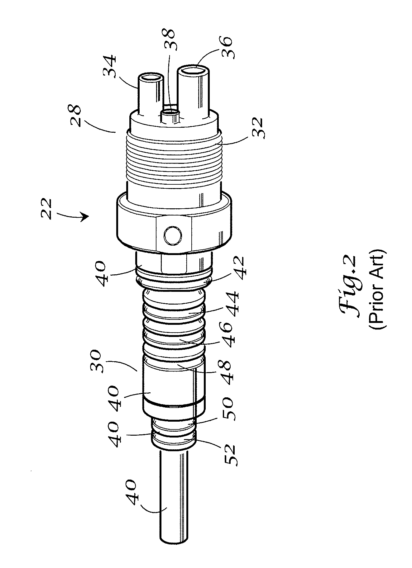 Angled hose connection for dental handpiece