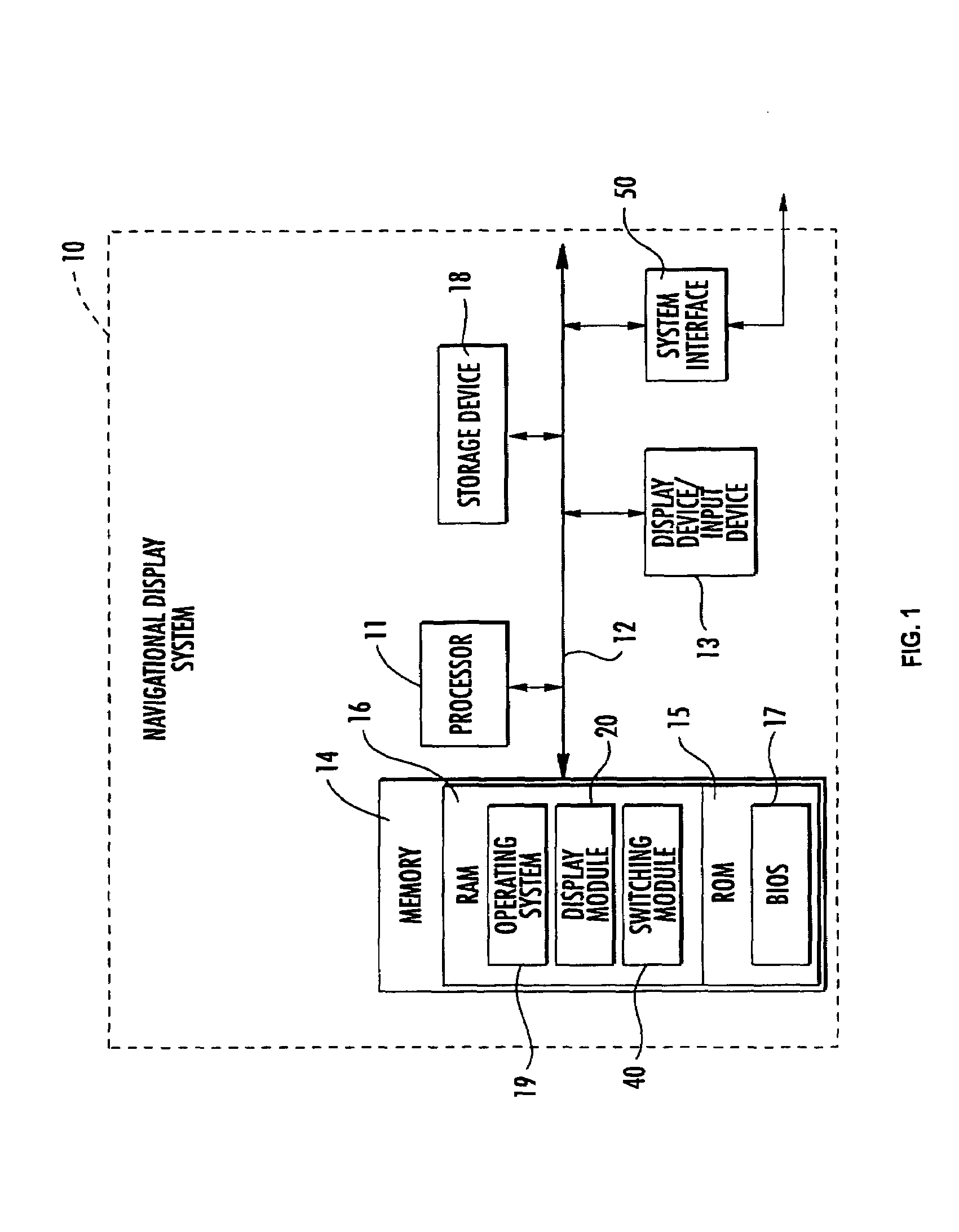Navigational instrument, method and computer program product for displaying ground traffic information