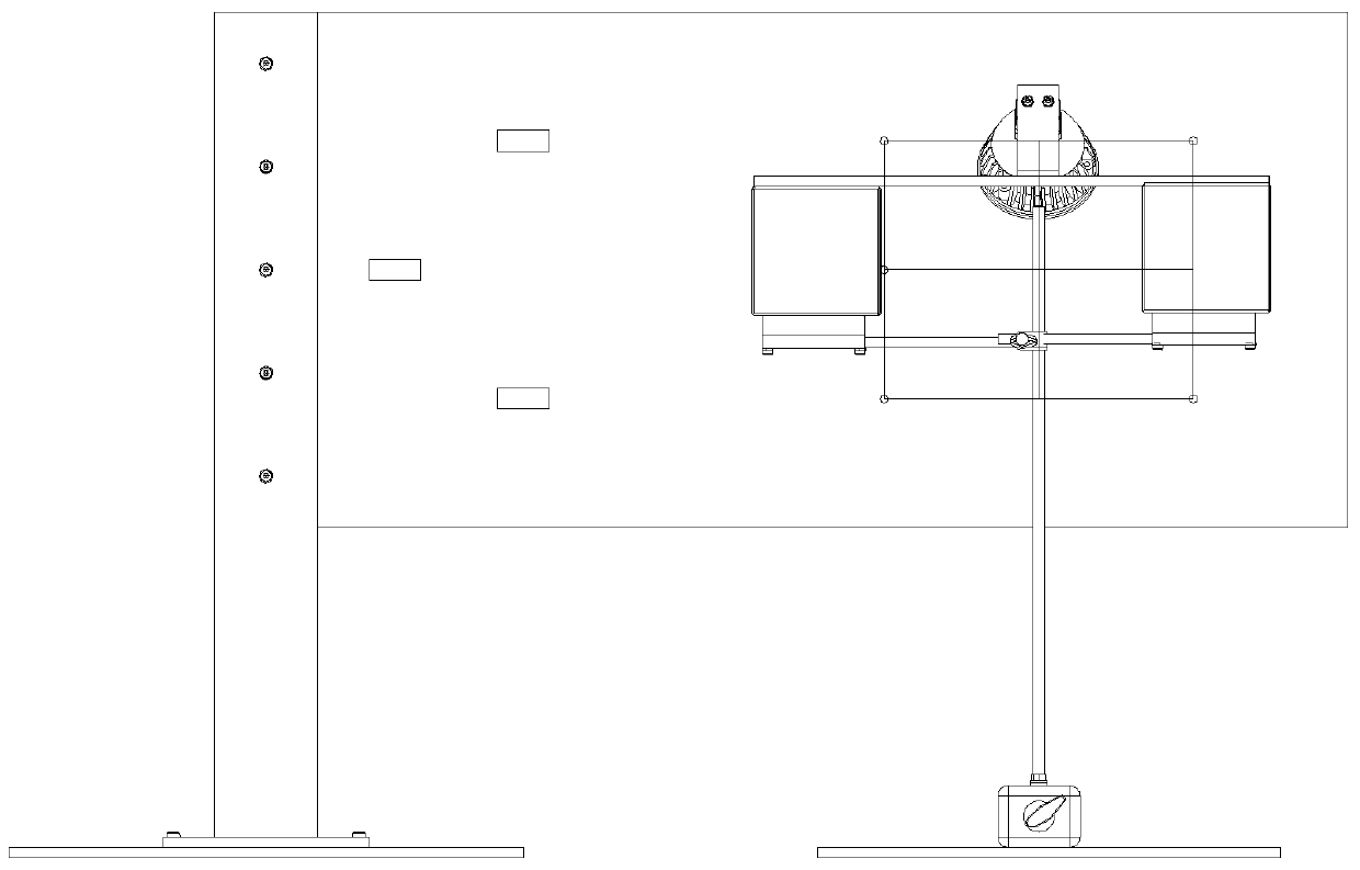 A vibration detection device and method for a flexible cantilever plate based on binocular vision