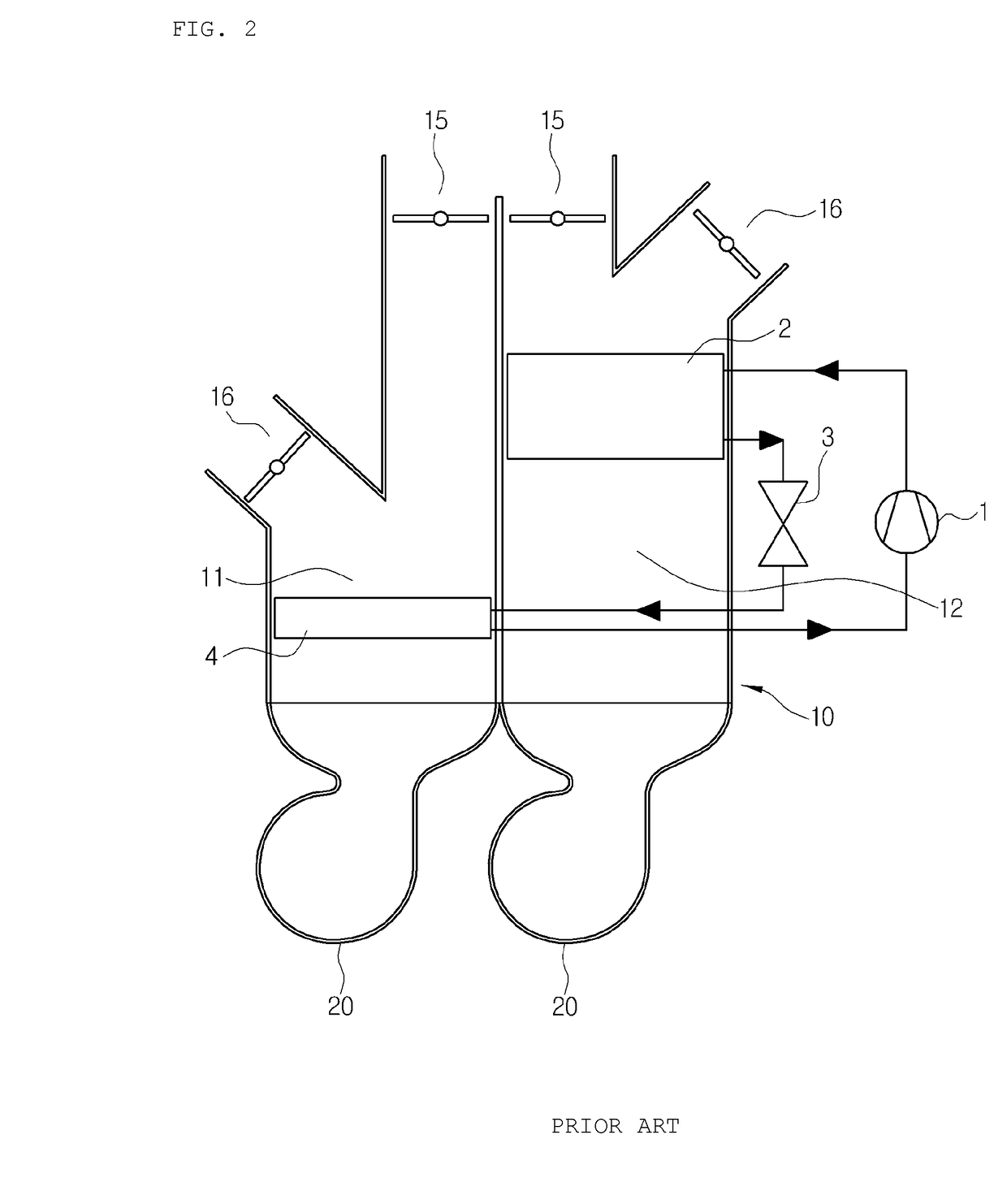 Heat pump system for vehicle