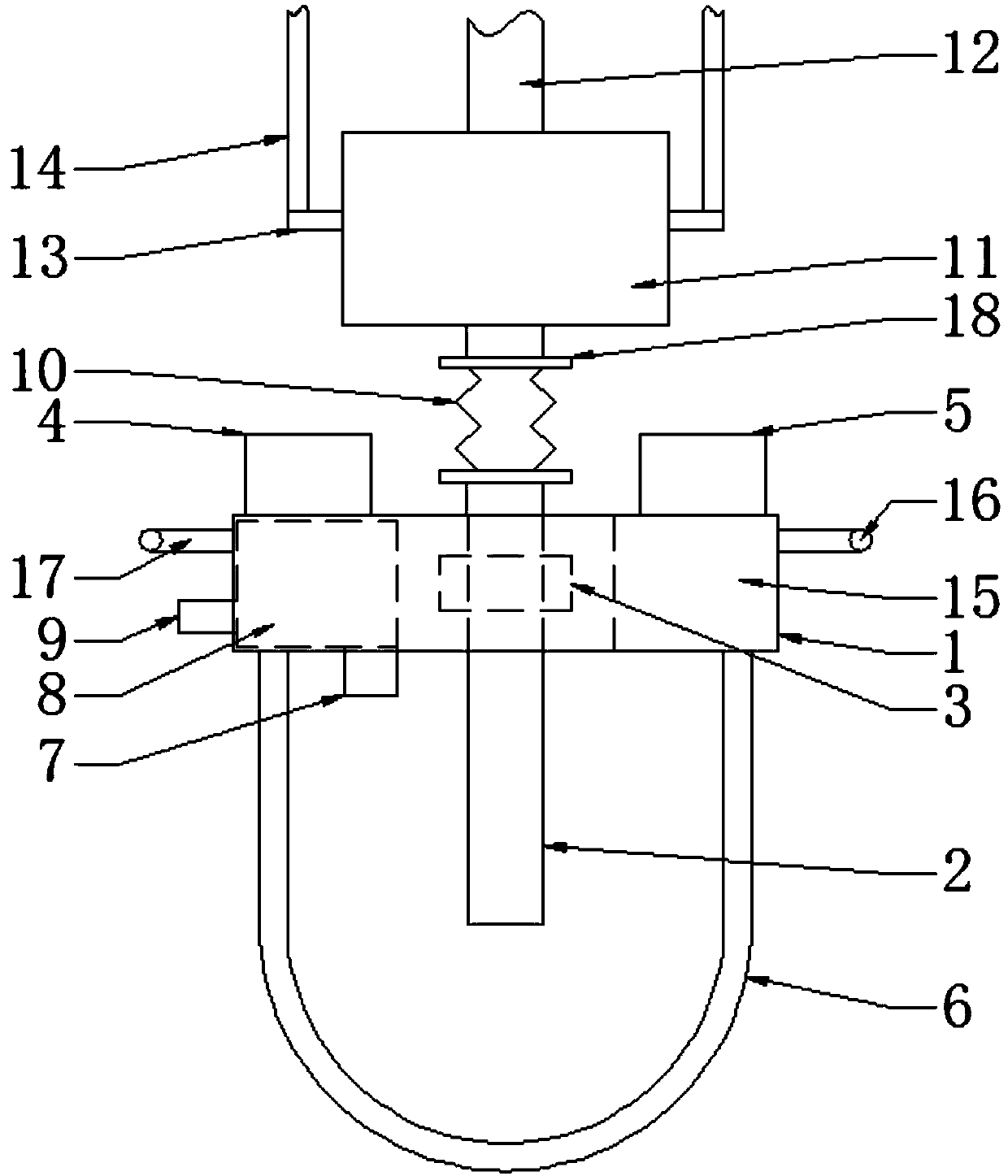 Mineral water extraction device