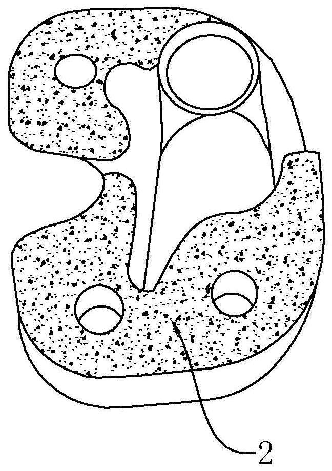 Bone filling block with tantalum metal porous structure layer, manufacturing method and application