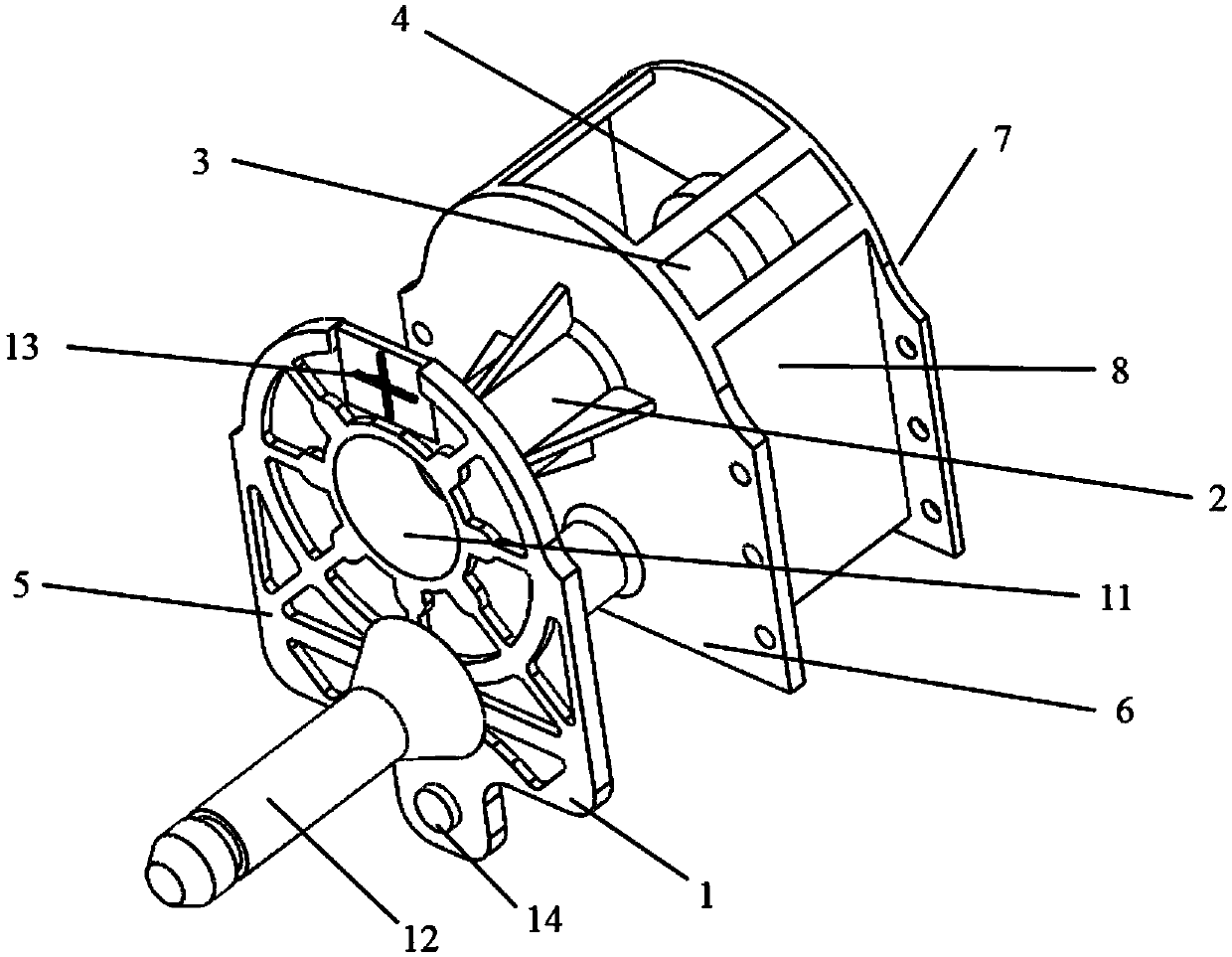 Space splicing, positioning, locking and adjusting integrated mechanism and space splicing reflector