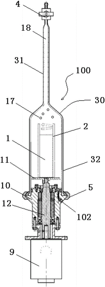 Rotatable imbibition experiment device