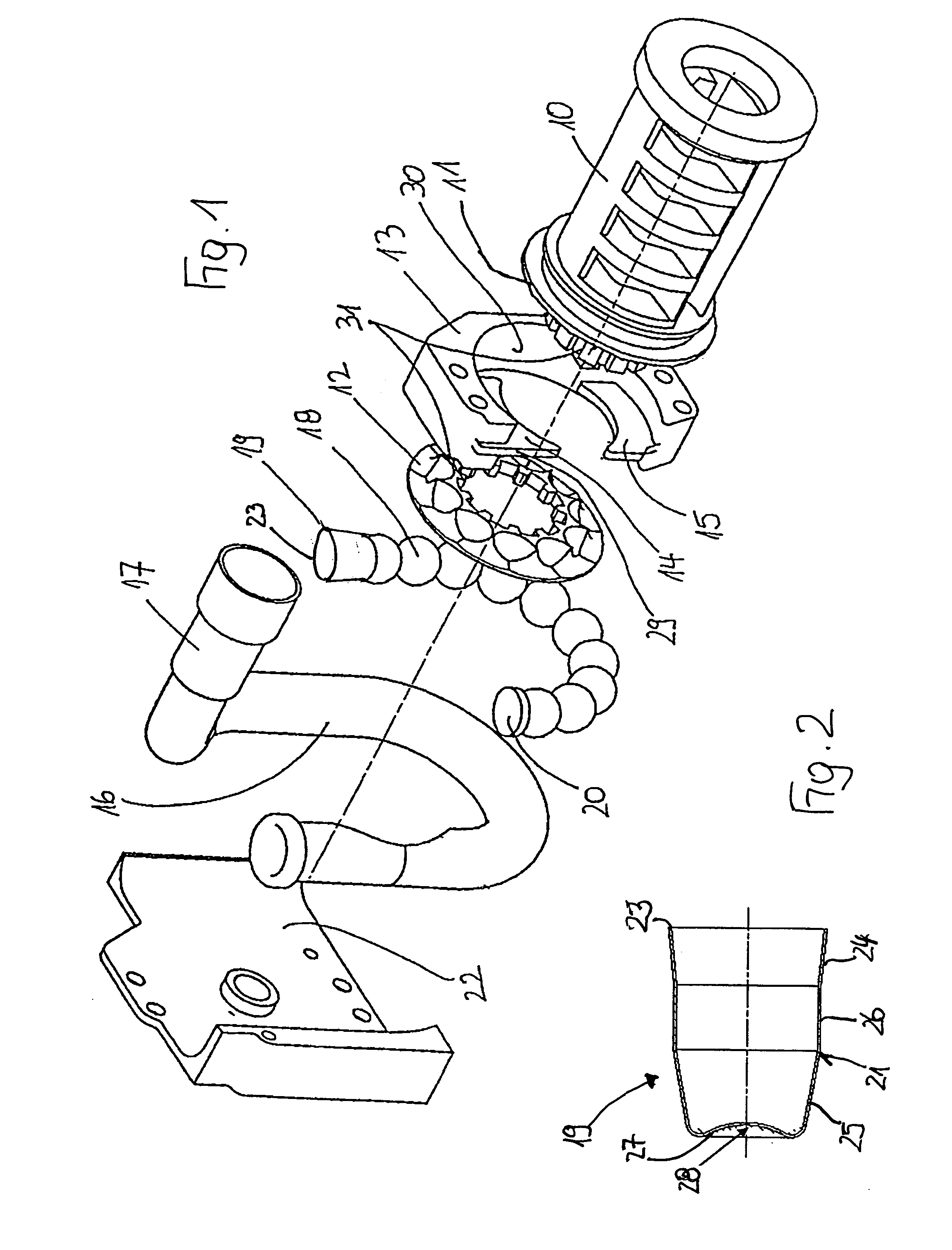 Belt Tensioner With a Cup-Shaped Drive Piston